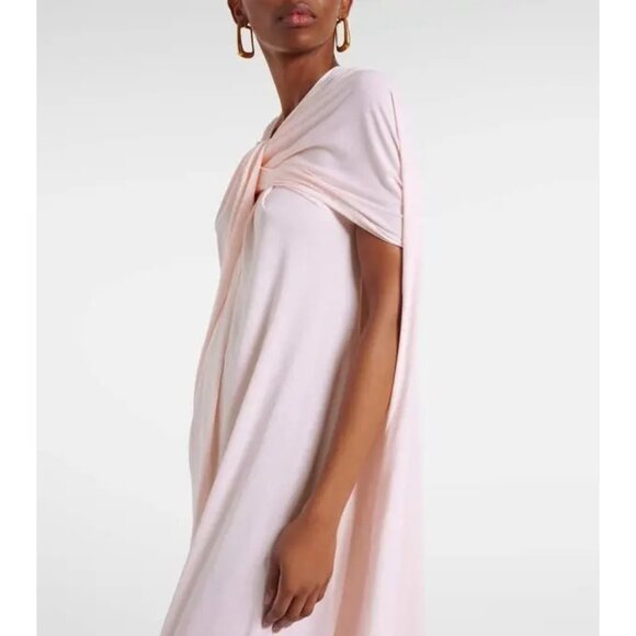 Jil Sander Sleeveless Maxi Dress in Confetti Pink 38 New Womens Formal Gown - Picture 11 of 16